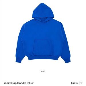 Yeezy gap blue hoodie - new!